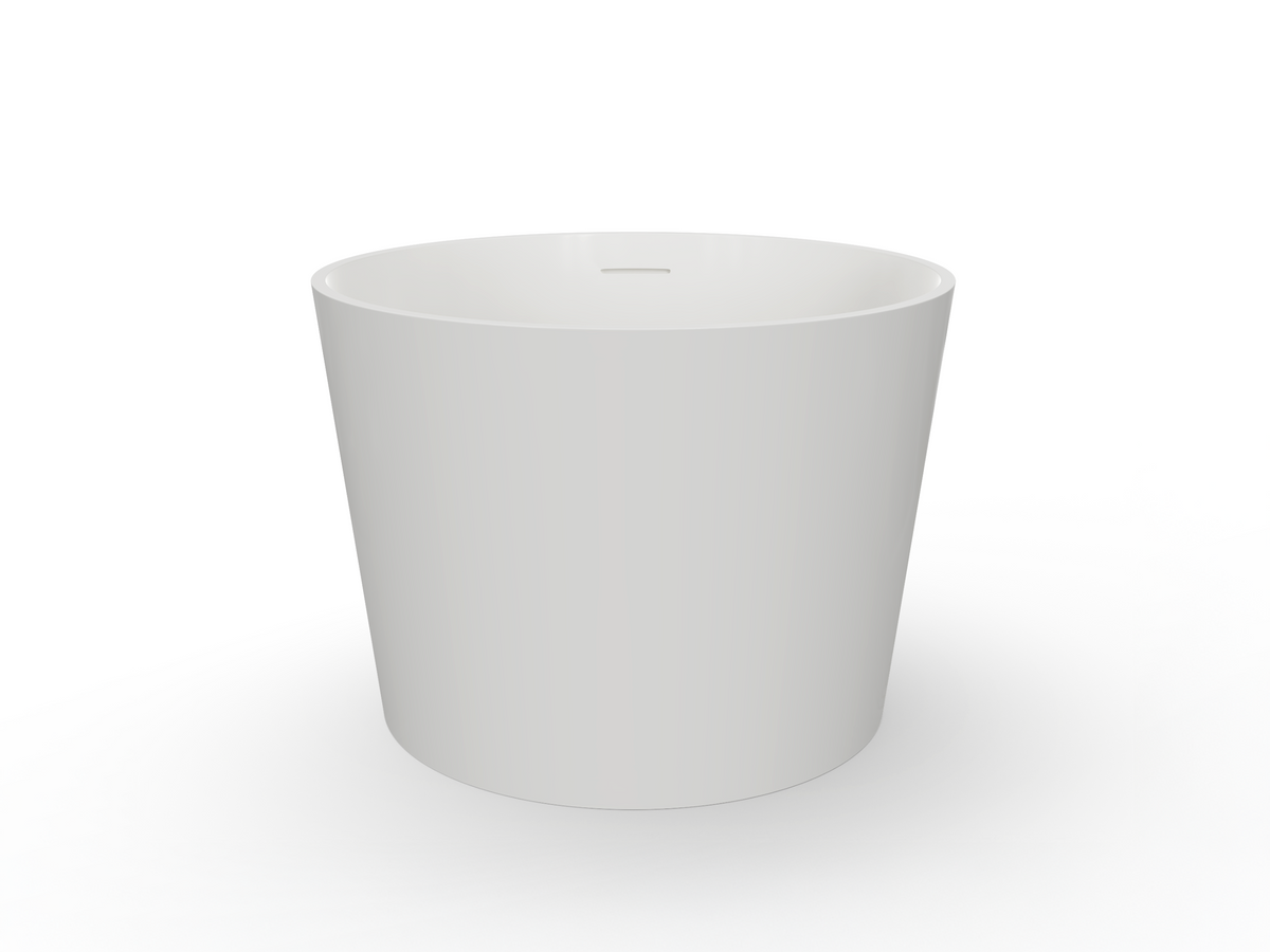 Rosario Two Seater Deep Soak Bath - 1200mm - Matte White