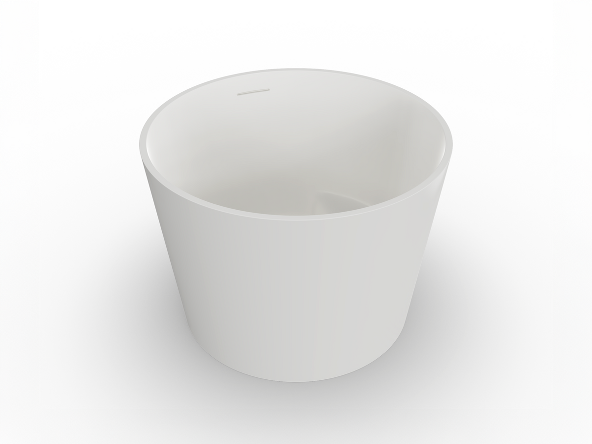 Rosario Two Seater Deep Soak Bath - 1200mm - Matte White