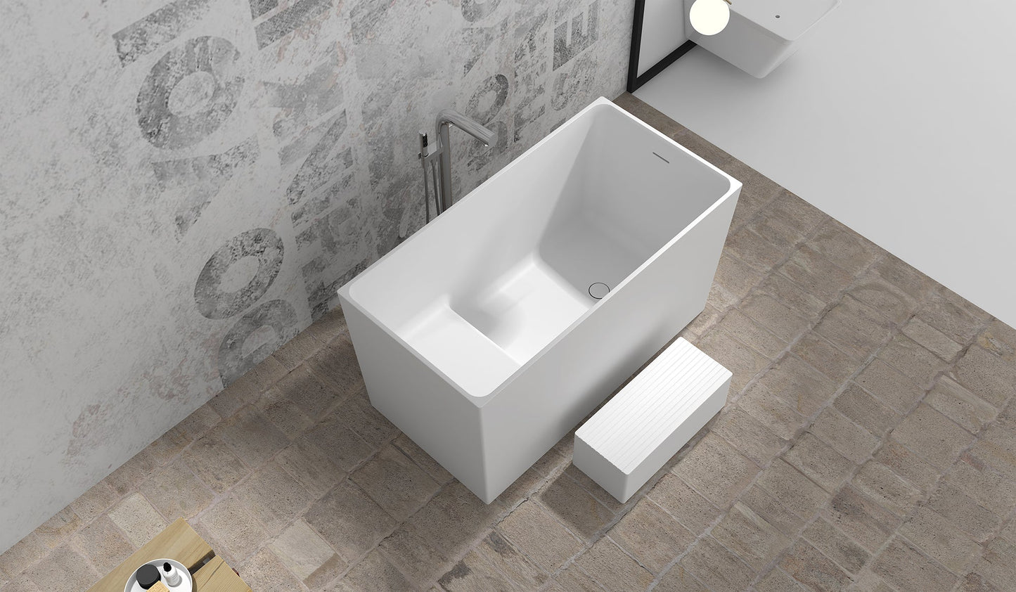 Gia Rectangle Japanese Soak Tub - 1350mm - G65198