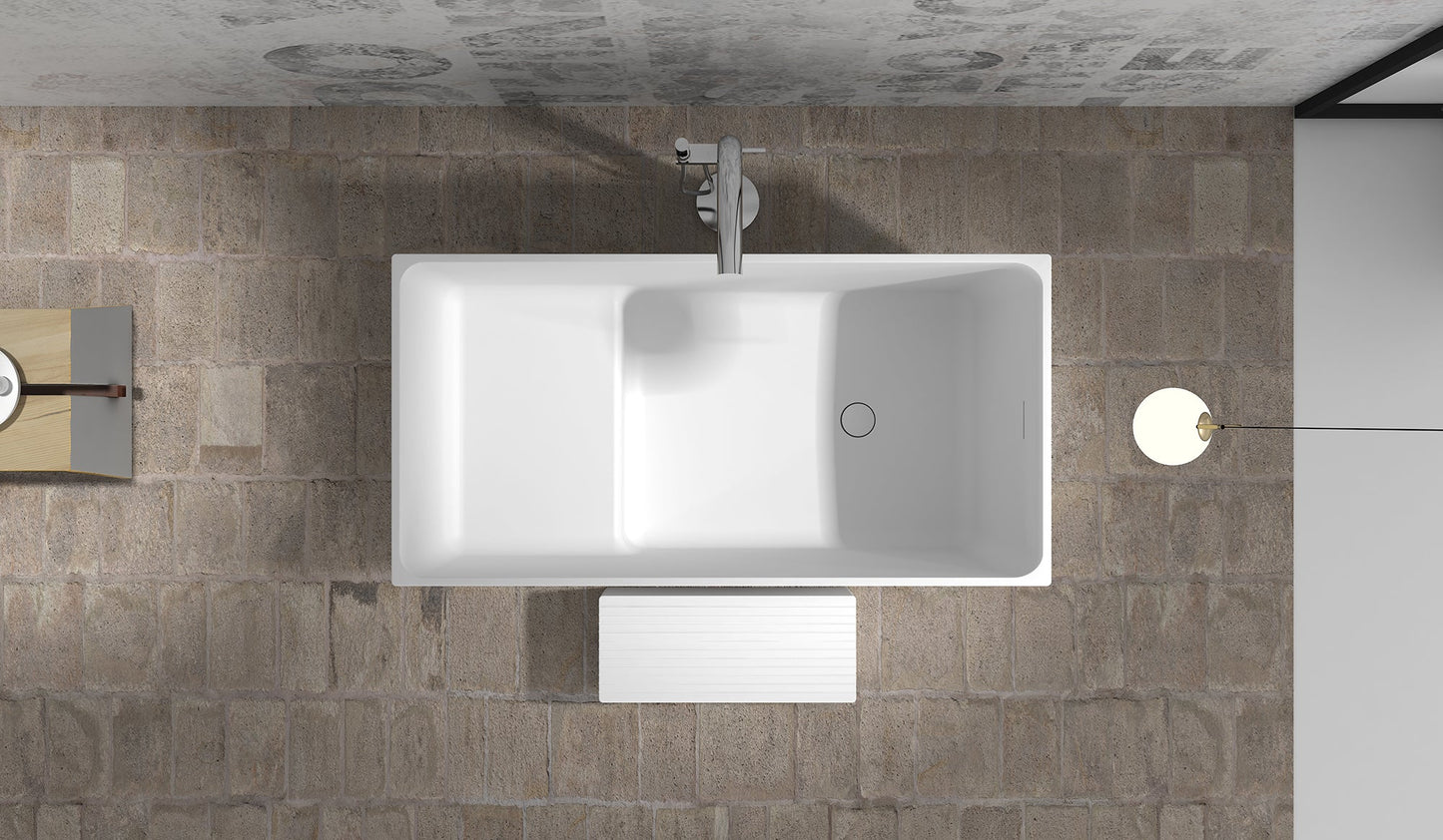 Gia Rectangle Japanese Soak Tub - 1350mm - G65198